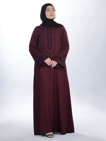 Geometrical Garnet Abaya